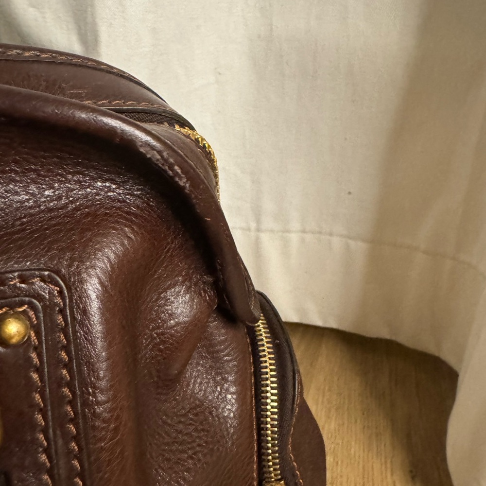 Vintage Marc Jacob Brown Patti Satchel Leather Bag - Picture 5 of 16